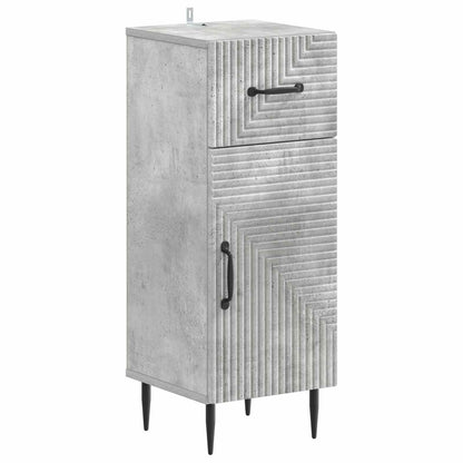 Set di armadietti da bagno in 3 pezzi HAARLEM Grigio Cemento