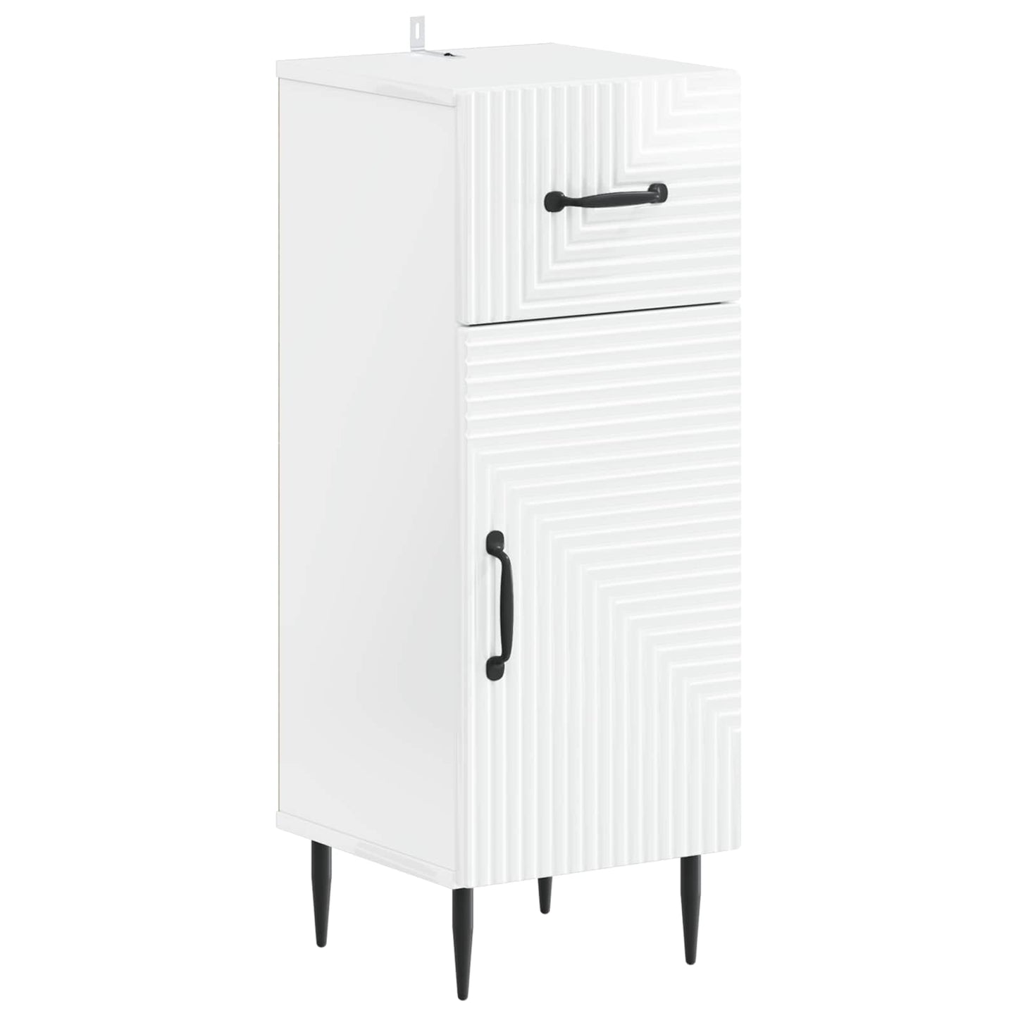 Set di armadietti da bagno in 3 pezzi HAARLEM Bianco Lucido