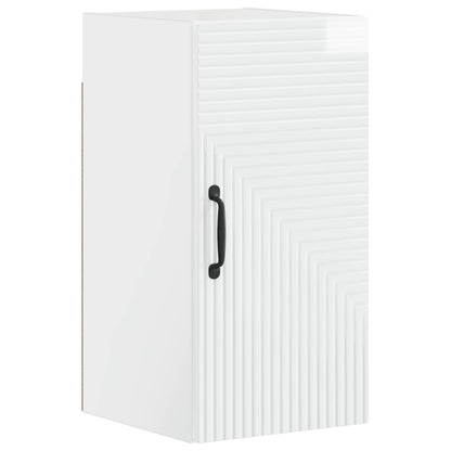 Set di armadietti da bagno in 3 pezzi HAARLEM Bianco Lucido