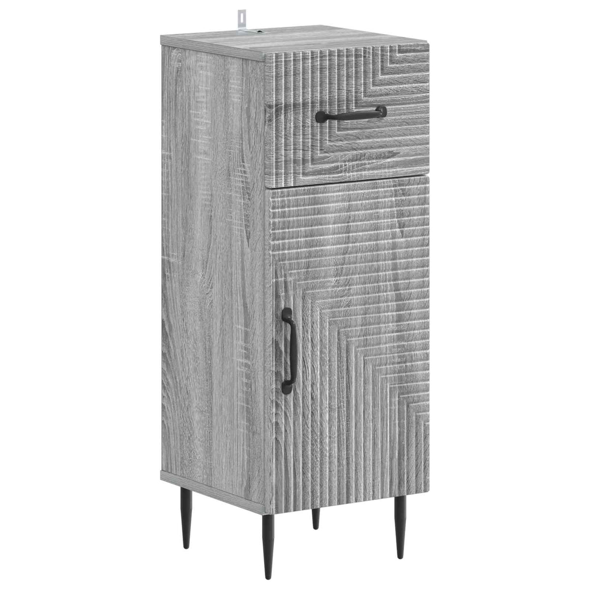Set di armadietti da bagno in 3 pezzi HAARLEM Sonoma grigio