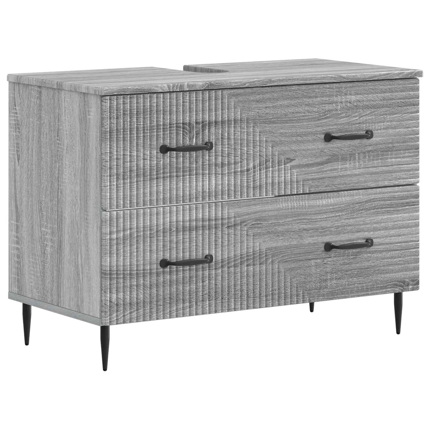Set di armadietti da bagno in 3 pezzi HAARLEM Sonoma grigio