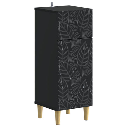 Set di armadietti da bagno in 3 pezzi DELFT Nero