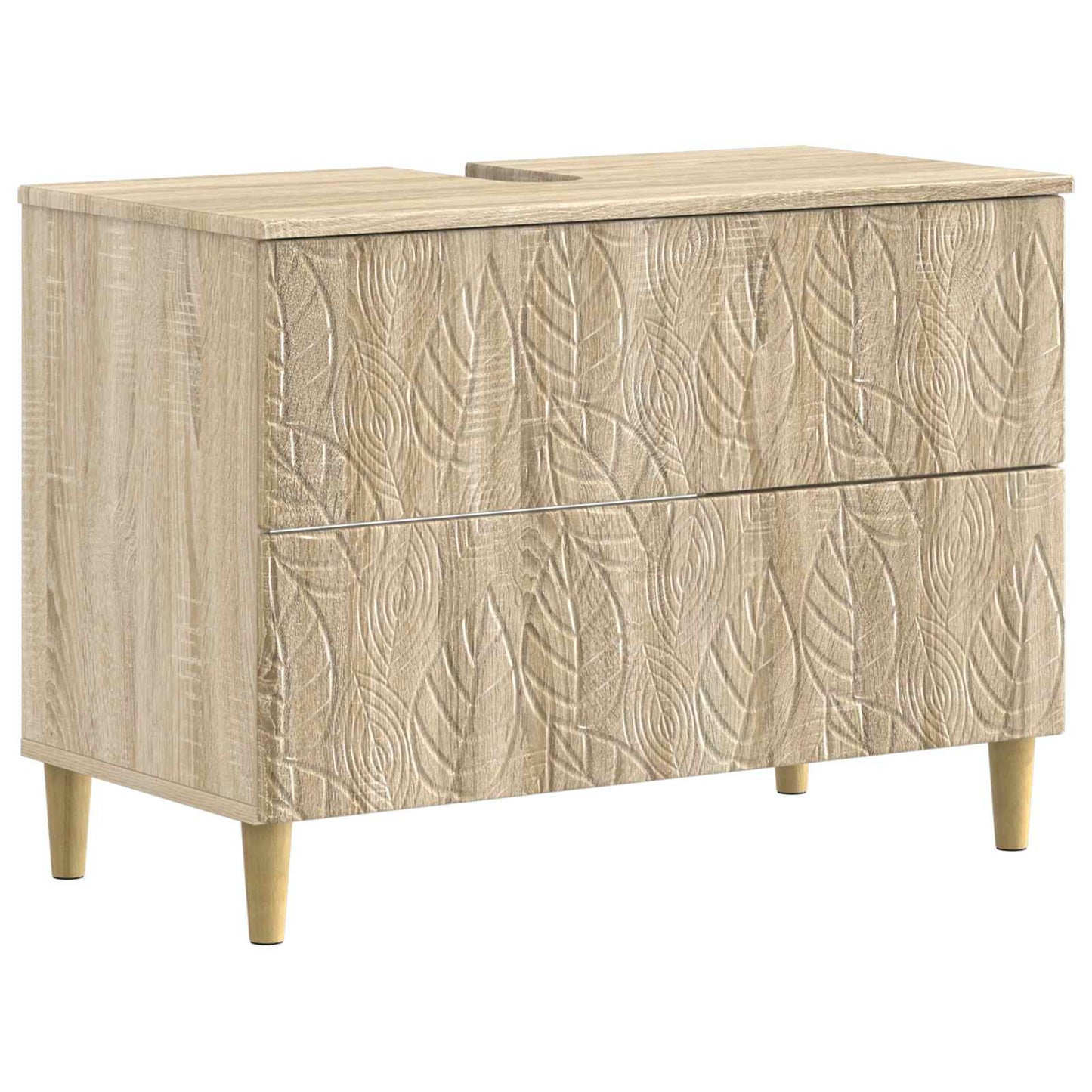 Set di armadietti da bagno in 3 pezzi DELFT Rovere Sonoma