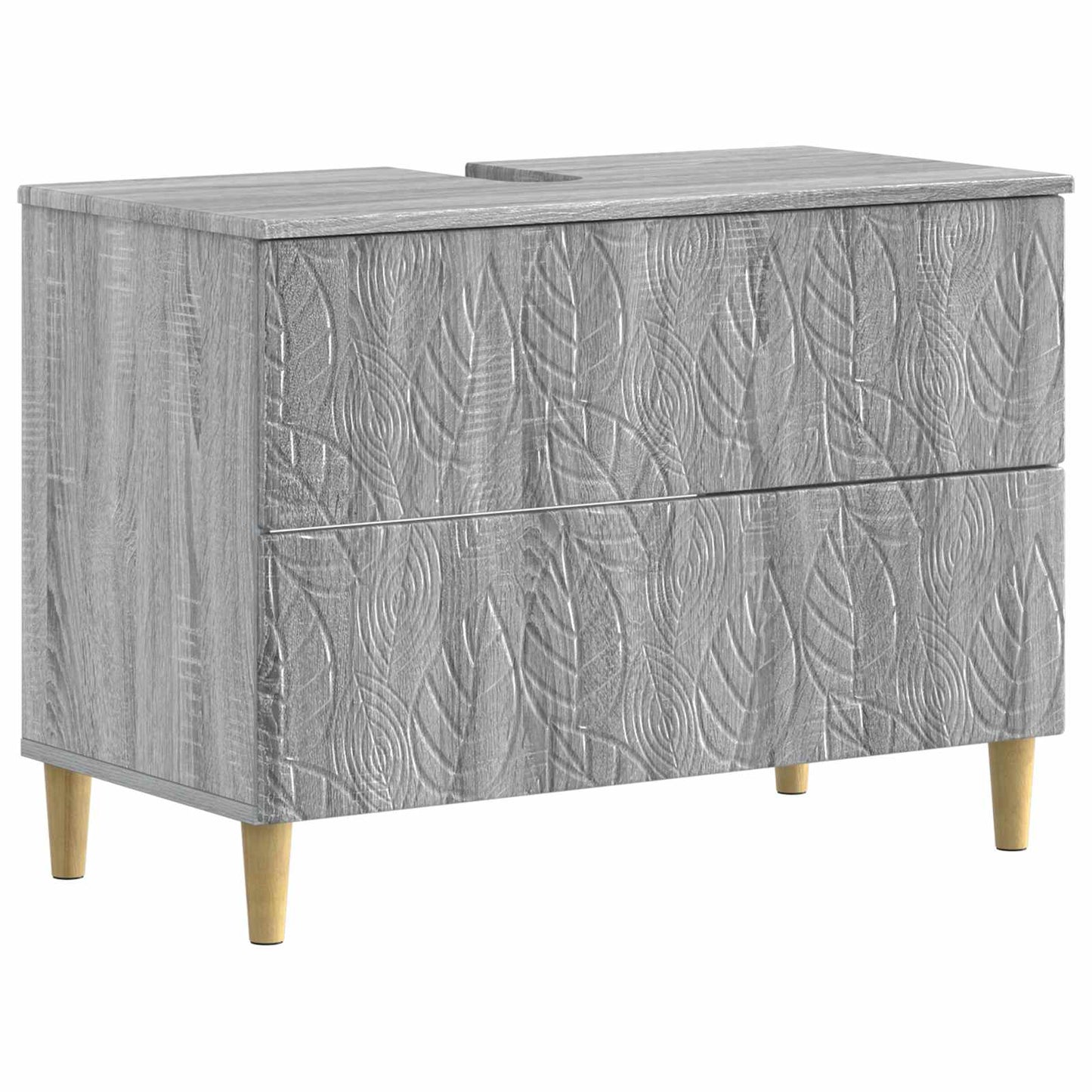 Set di armadietti da bagno in 3 pezzi DELFT Sonoma grigio