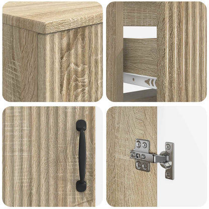 Set di armadietti da bagno in 3 pezzi HOORN Rovere Sonoma