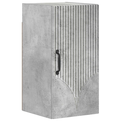 Set di armadietti da bagno in 3 pezzi HOORN Grigio Cemento