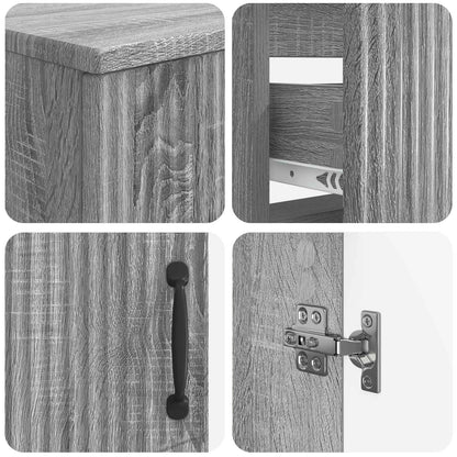 Set di armadietti da bagno in 3 pezzi HOORN Sonoma grigio