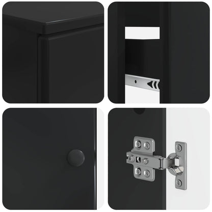Set di armadietti da bagno in 3 pezzi BREDA Nero