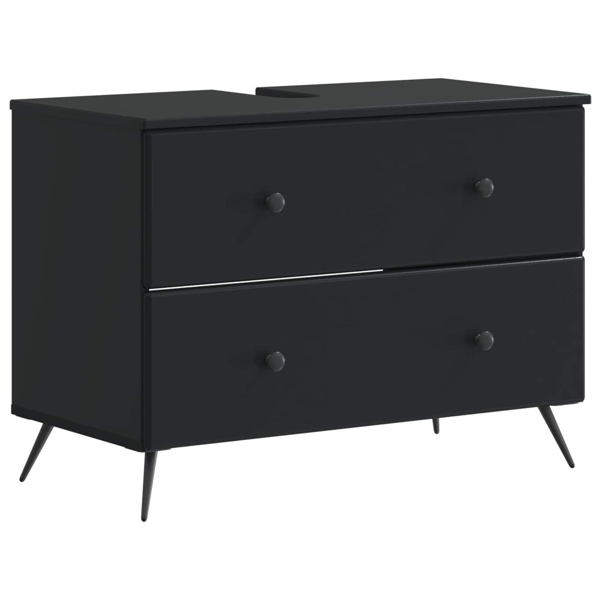 Set di armadietti da bagno in 3 pezzi BREDA Nero
