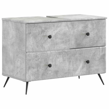 Set di armadietti da bagno in 3 pezzi BREDA Grigio Cemento