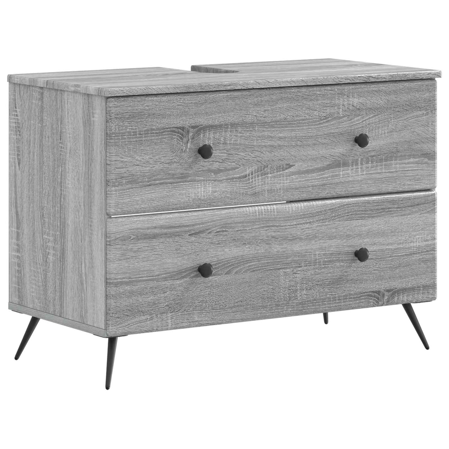 Set di armadietti da bagno in 3 pezzi BREDA Sonoma grigio