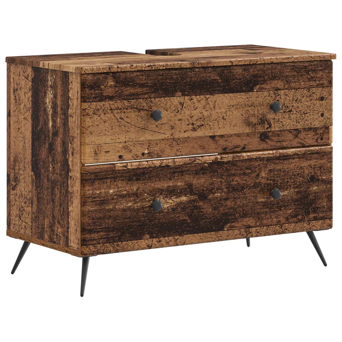Set di armadietti da bagno in 3 pezzi BREDA Legno antico
