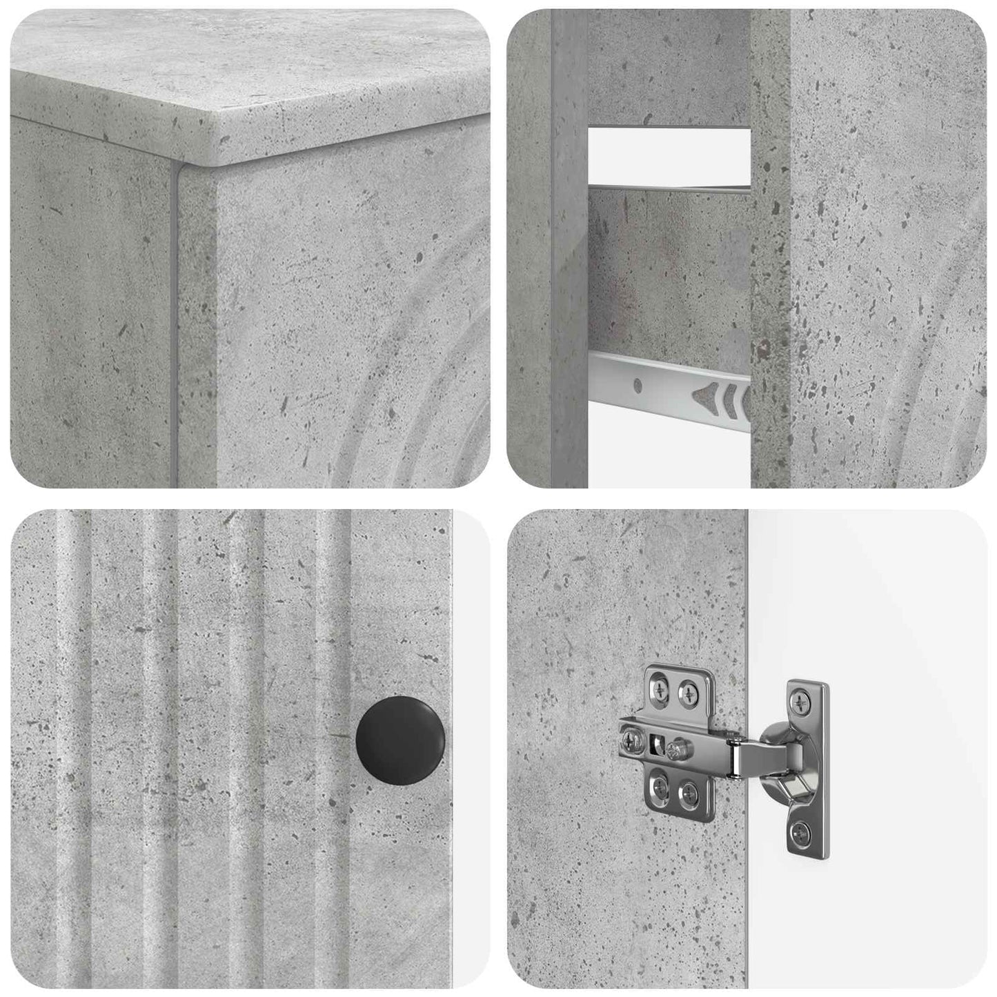 Set di armadietti da bagno in 3 pezzi ALKMAAR | homemem39