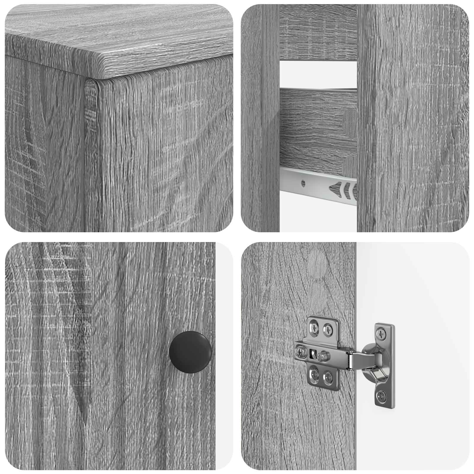 Set di armadietti da bagno in 3 pezzi ALKMAAR | homemem39