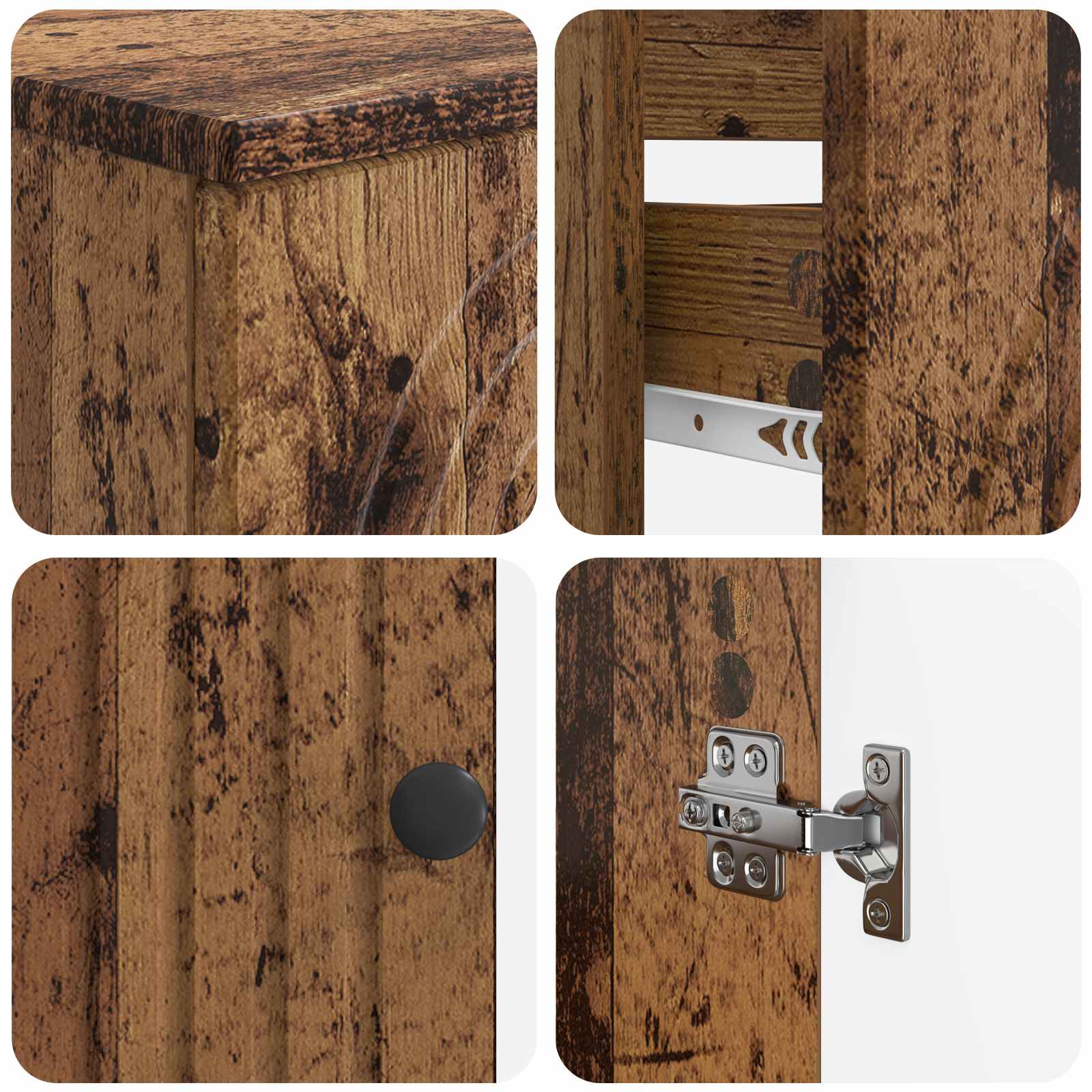 Set di armadietti da bagno in 3 pezzi ALKMAAR | homemem39