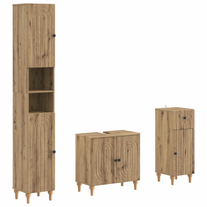 Set di armadietti da bagno in 3 pezzi ALKMAAR | homemem39