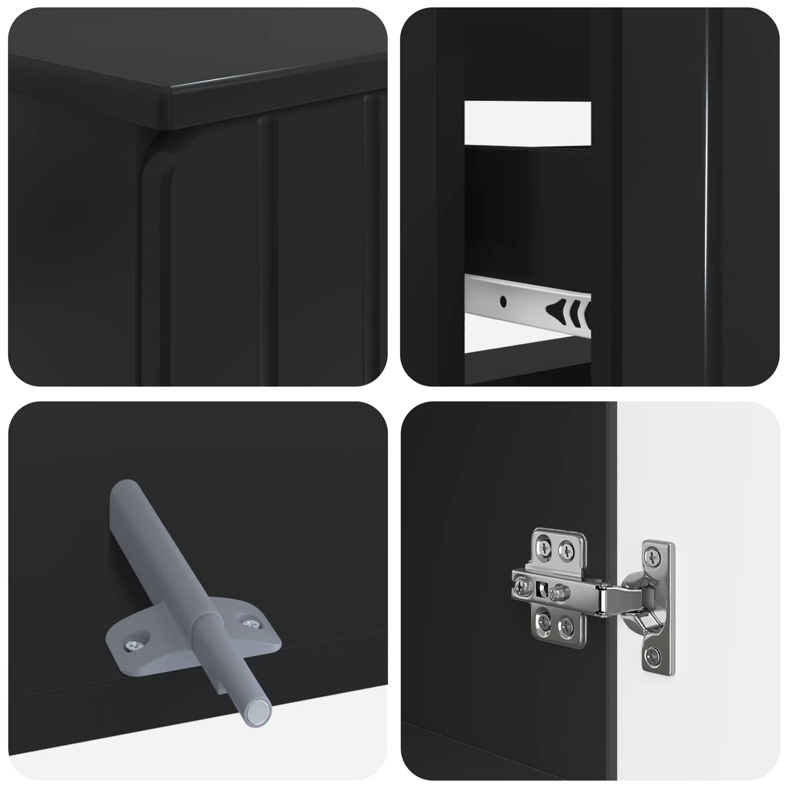 Set di armadietti da bagno in 3 pezzi ZWOLLE | homemem39