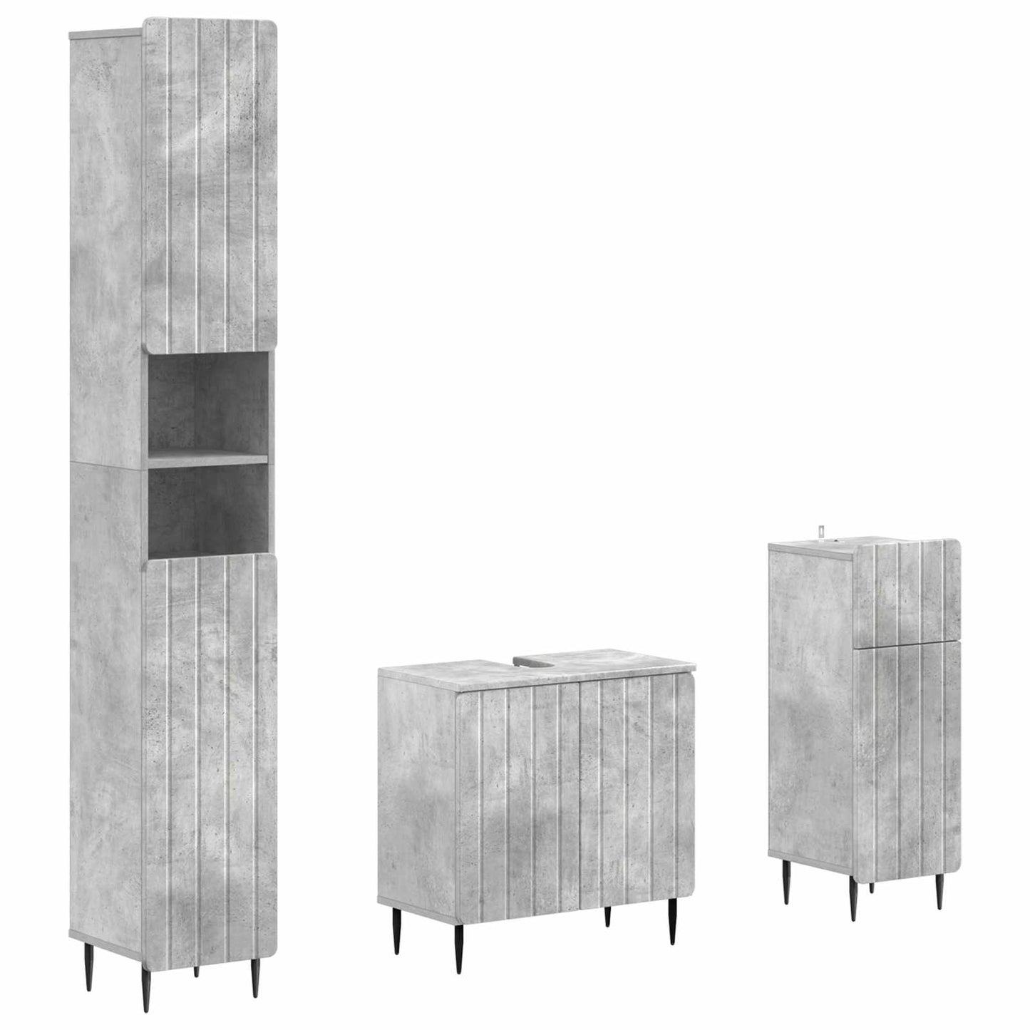 Set di armadietti da bagno in 3 pezzi ZWOLLE | homemem39