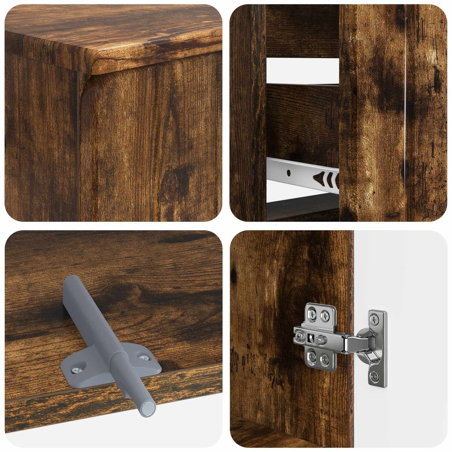Set di armadietti da bagno in 3 pezzi ZWOLLE | homemem39