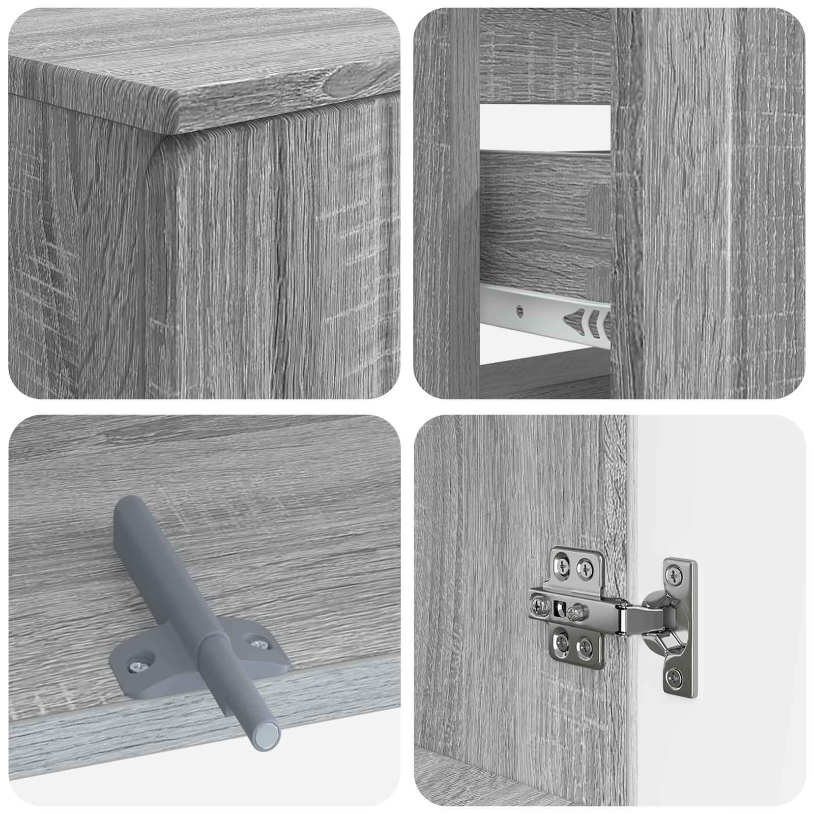 Set di armadietti da bagno in 3 pezzi ZWOLLE | homemem39