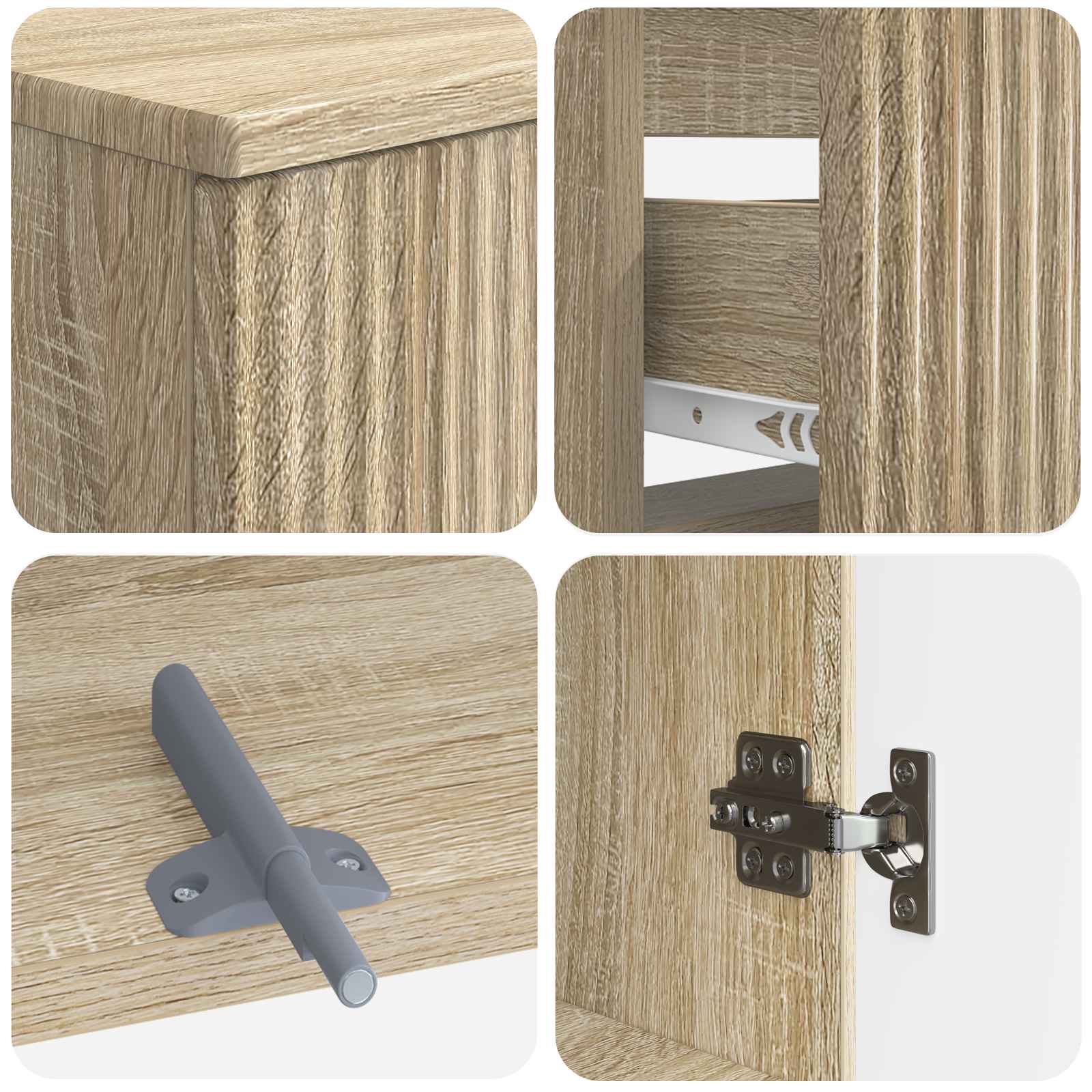 Set di armadietti da bagno in 3 pezzi ARNHEM | homemem39