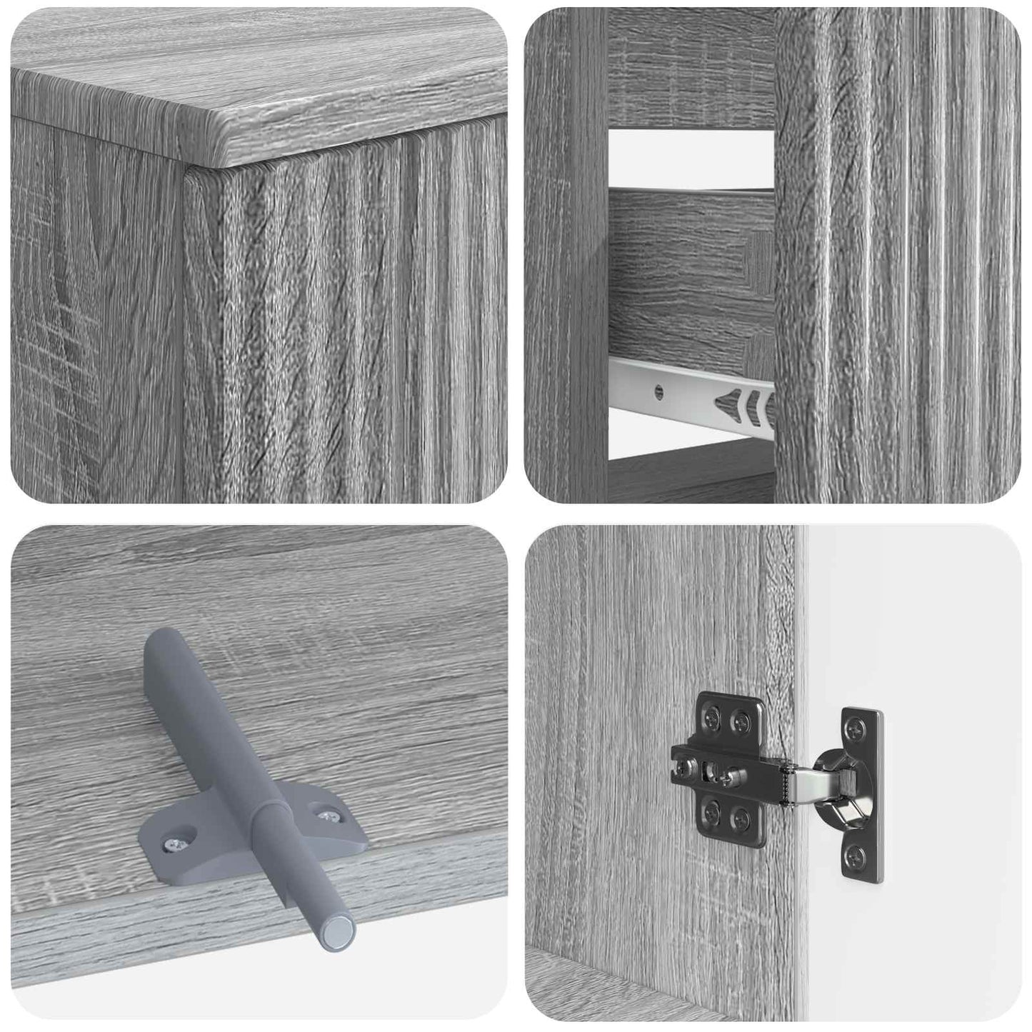 Set di armadietti da bagno in 3 pezzi ARNHEM | homemem39