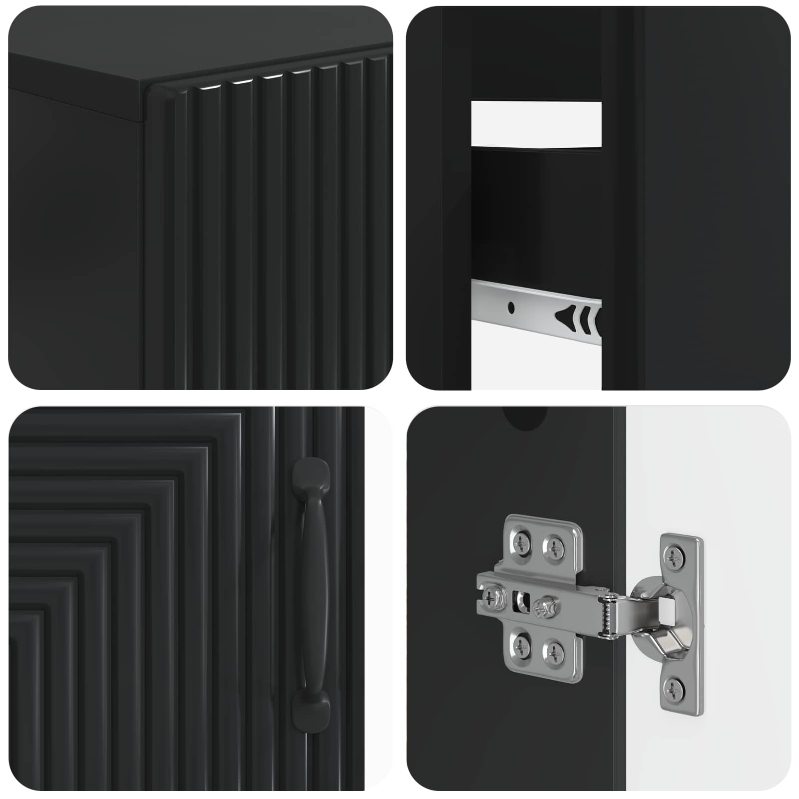 Set di armadietti da bagno in 3 pezzi HAARLEM | homemem39