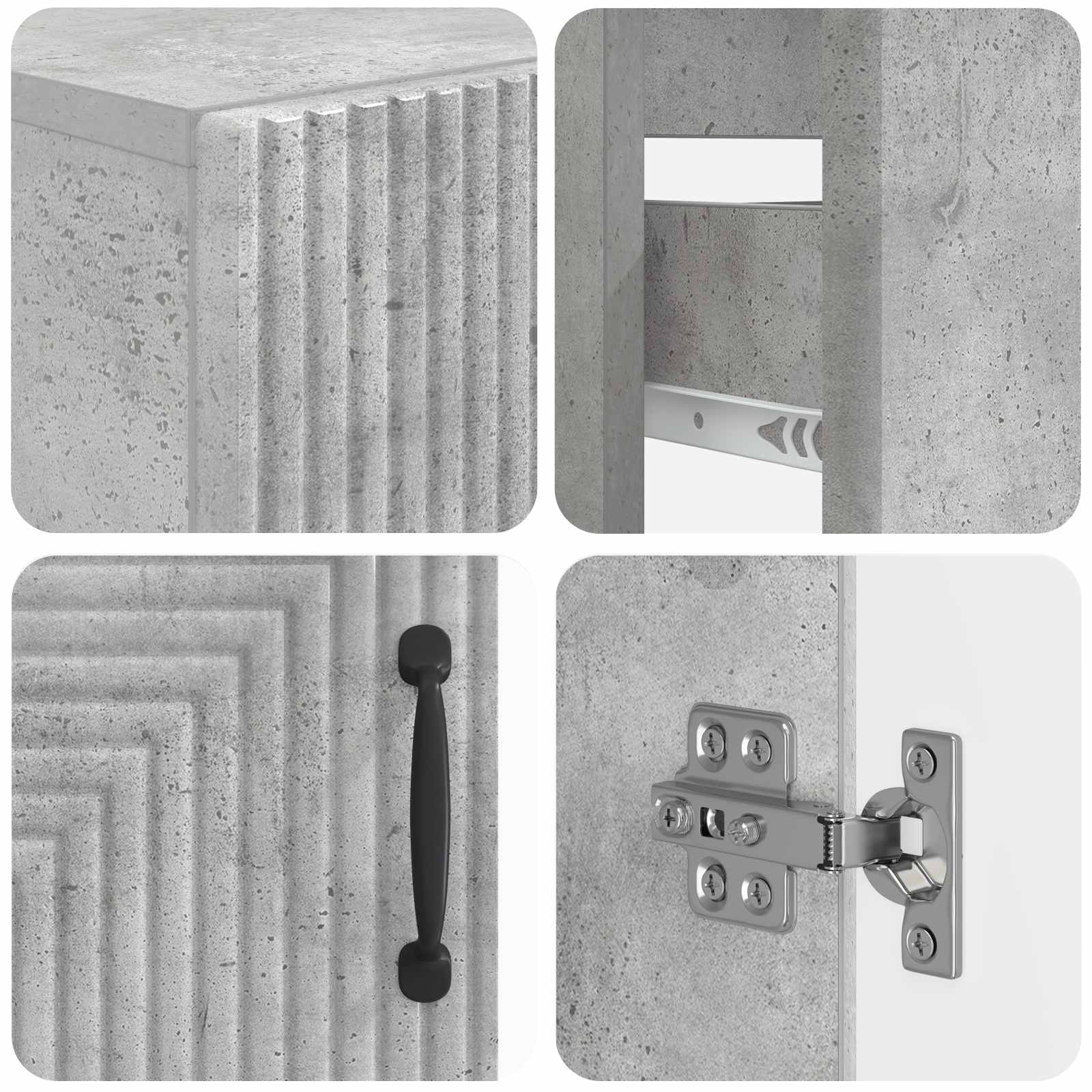 Set di armadietti da bagno in 3 pezzi HAARLEM | homemem39