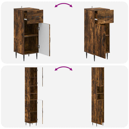 Set di armadietti da bagno in 3 pezzi HAARLEM | homemem39