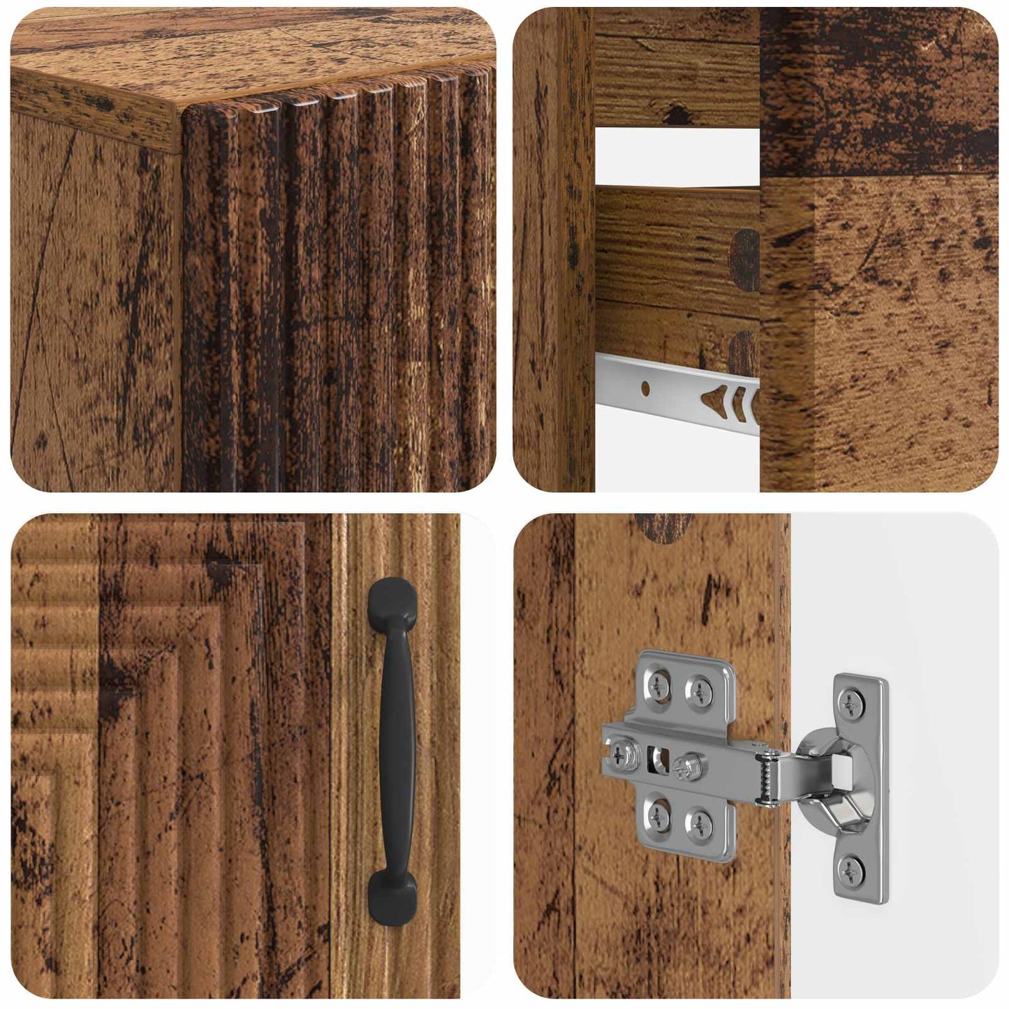 Set di armadietti da bagno in 3 pezzi HAARLEM | homemem39