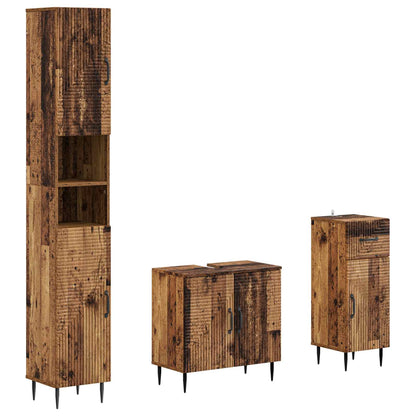 Set di armadietti da bagno in 3 pezzi HAARLEM | homemem39