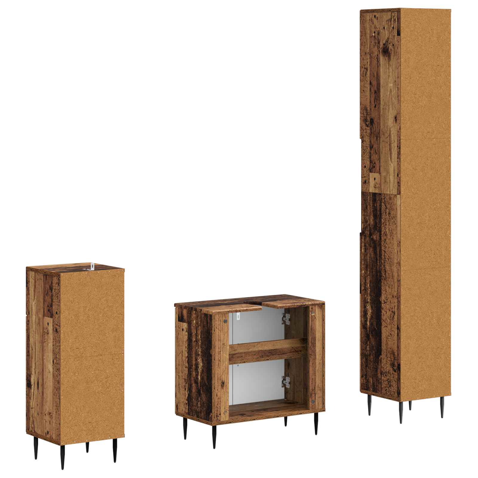 Set di armadietti da bagno in 3 pezzi HAARLEM | homemem39