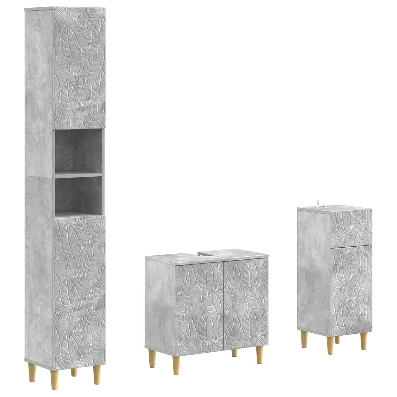 Set di armadietti da bagno in 3 pezzi DELFT | homemem39