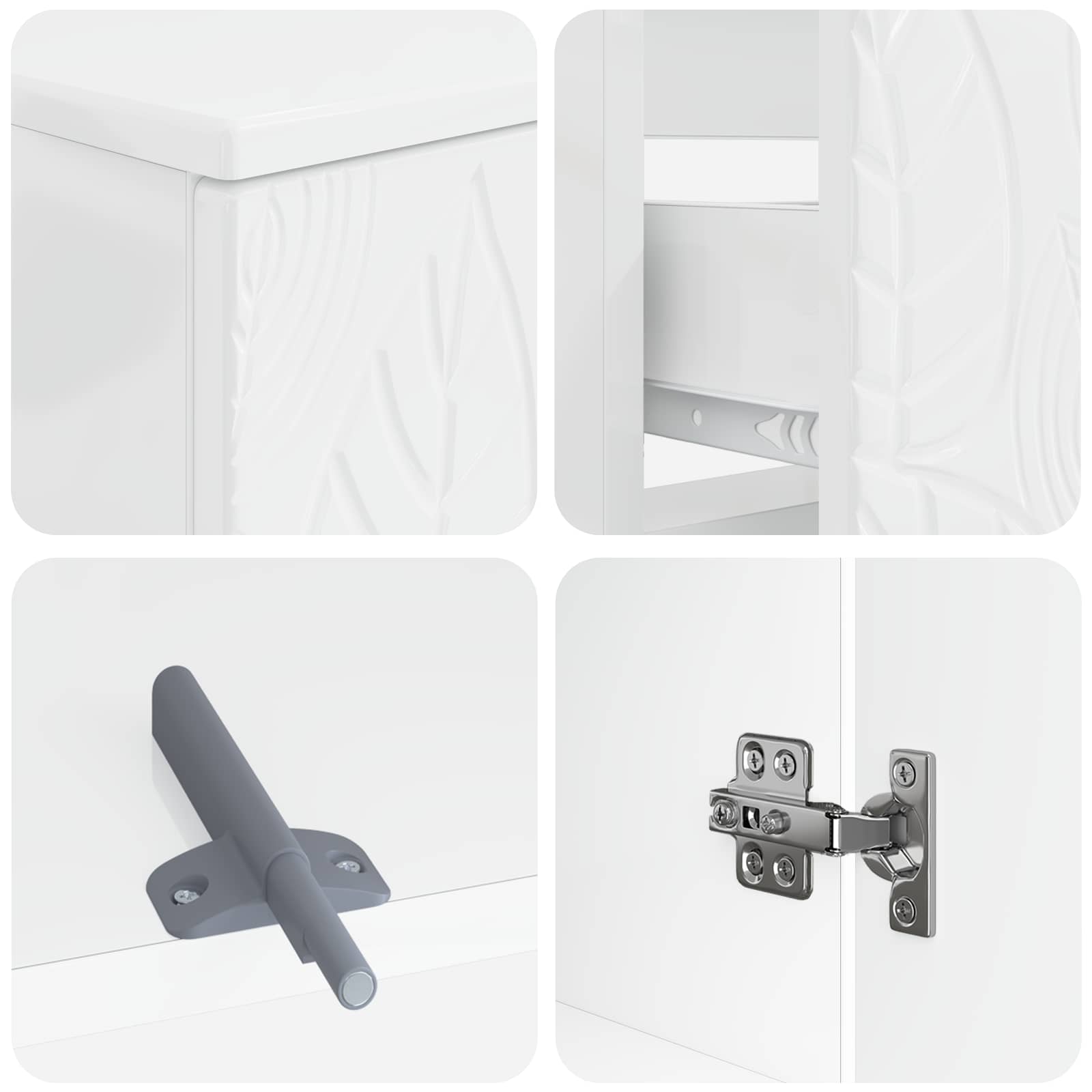Set di armadietti da bagno in 3 pezzi DELFT | homemem39