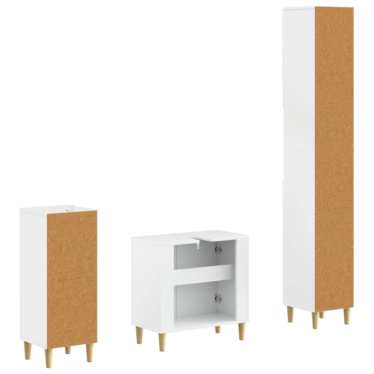 Set di armadietti da bagno in 3 pezzi DELFT | homemem39