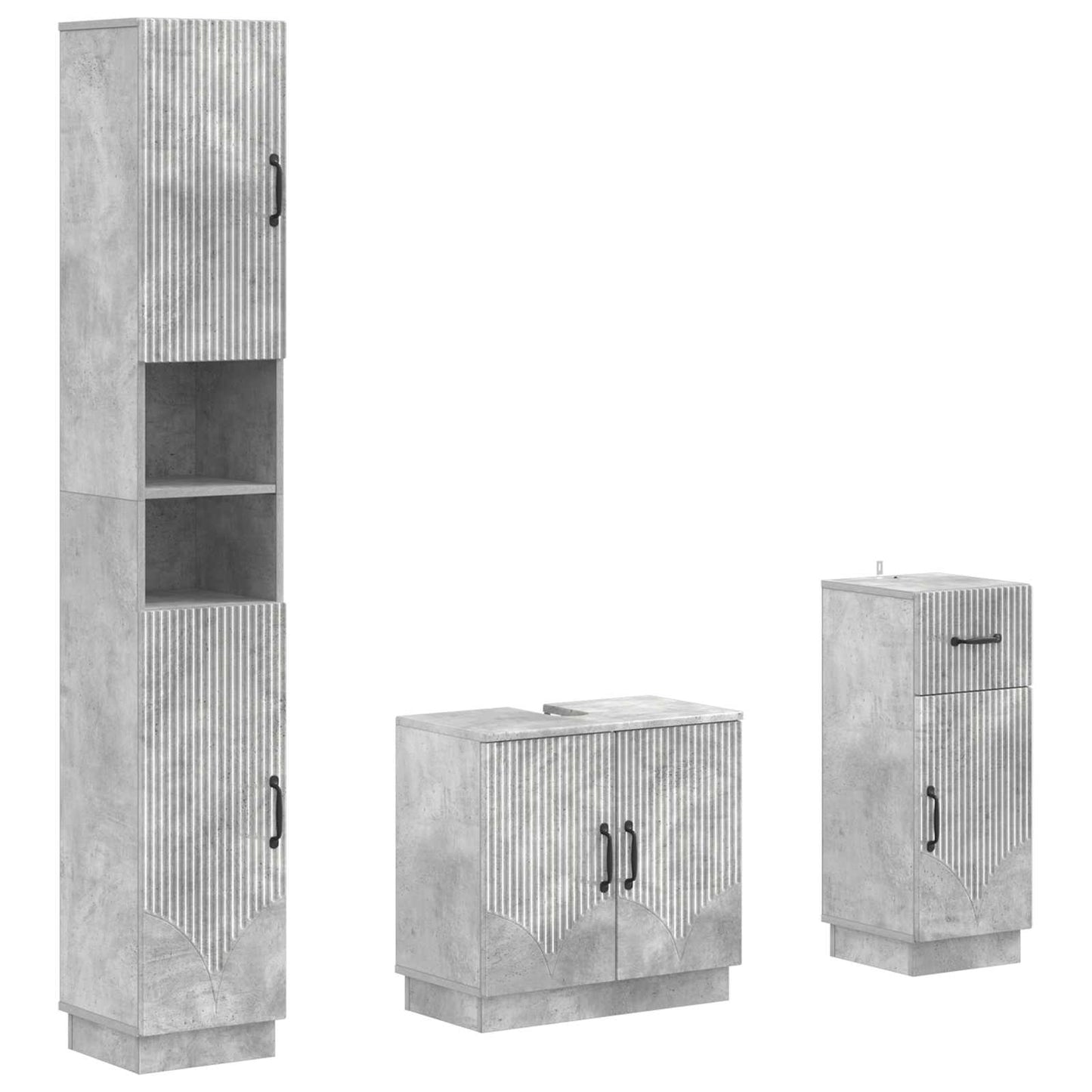 Set di armadietti da bagno in 3 pezzi HOORN | homemem39