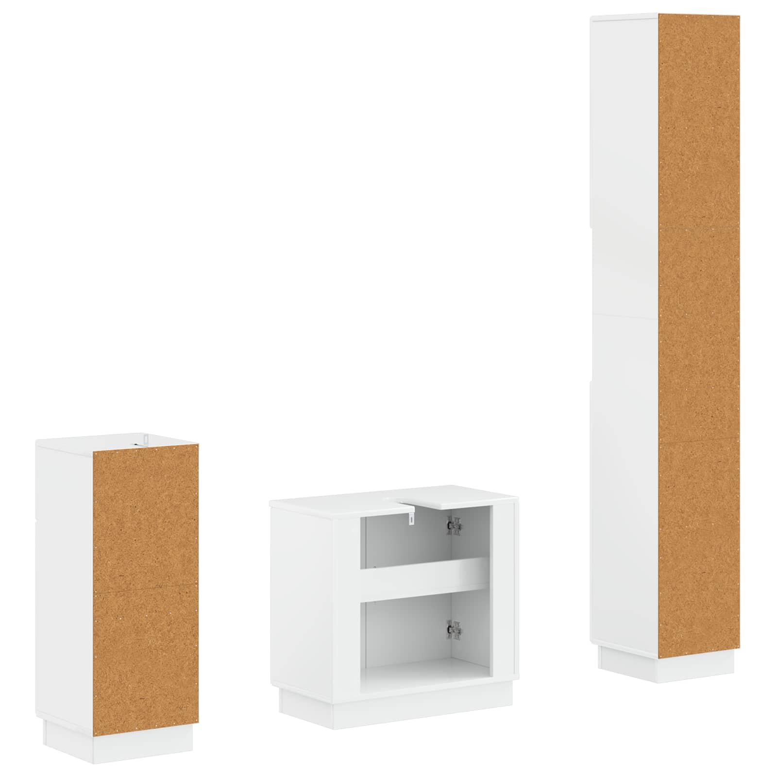 Set di armadietti da bagno in 3 pezzi HOORN | homemem39