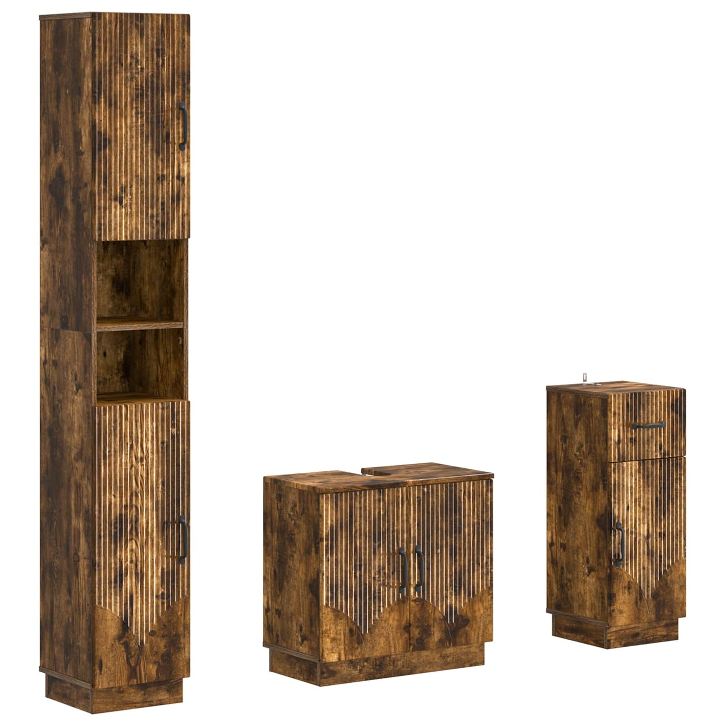 Set di armadietti da bagno in 3 pezzi HOORN | homemem39