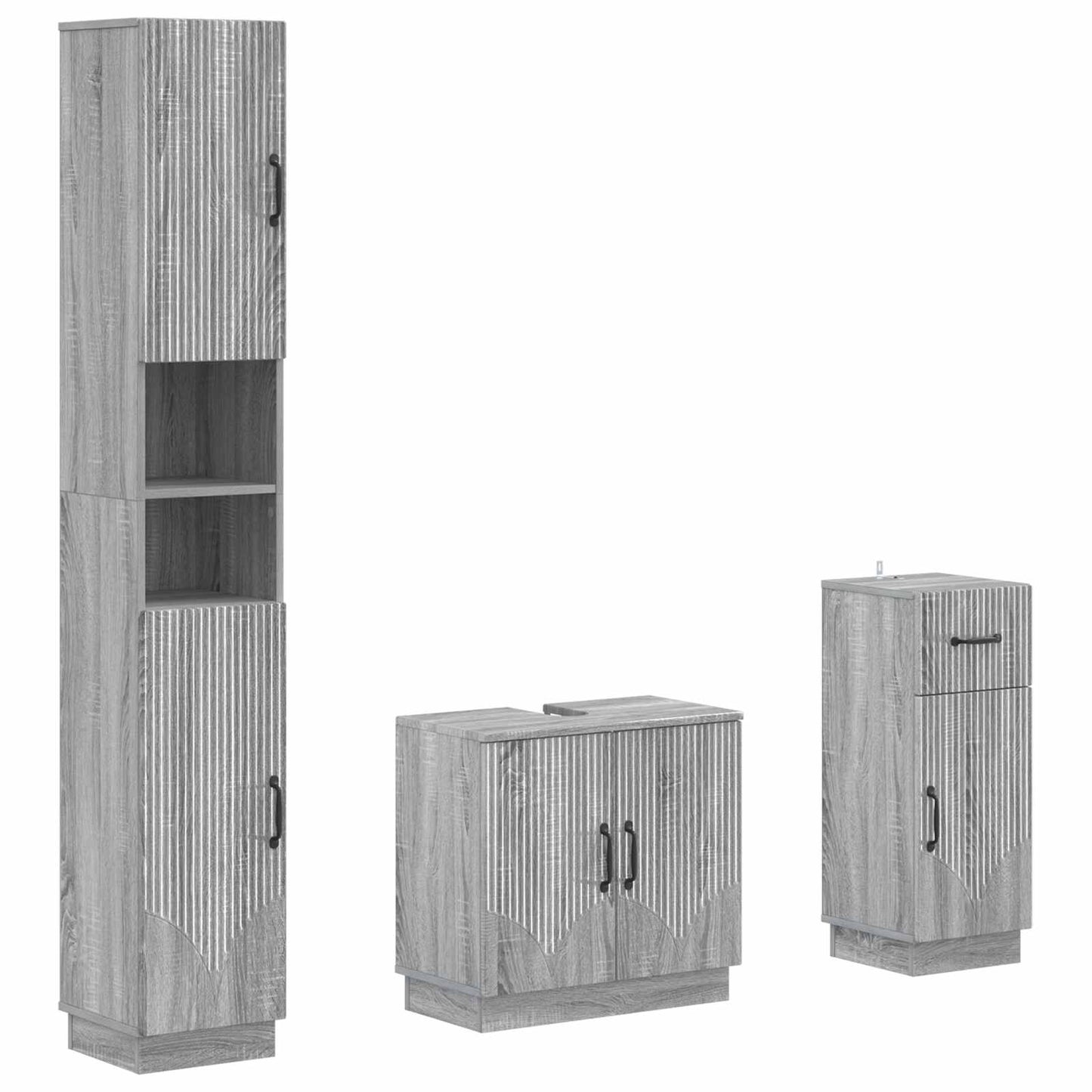 Set di armadietti da bagno in 3 pezzi HOORN | homemem39