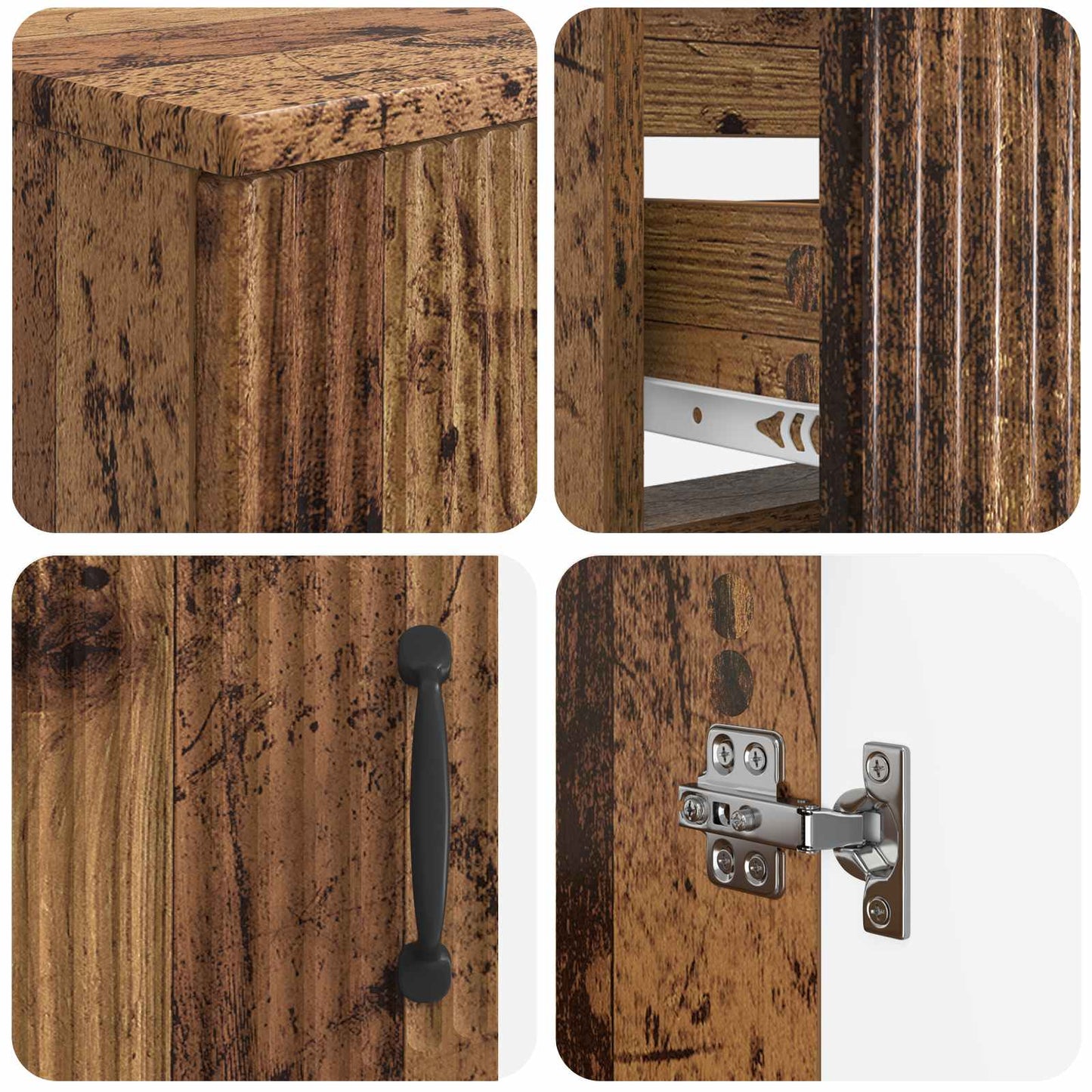 Set di armadietti da bagno in 3 pezzi HOORN | homemem39