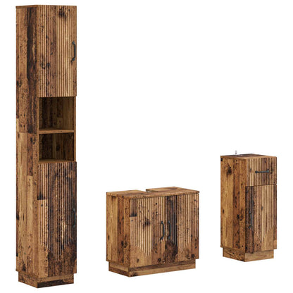 Set di armadietti da bagno in 3 pezzi HOORN | homemem39