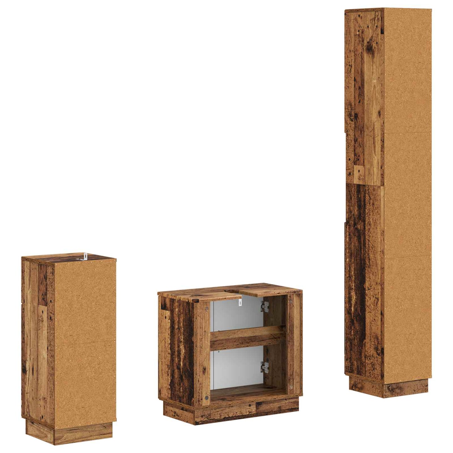 Set di armadietti da bagno in 3 pezzi HOORN | homemem39