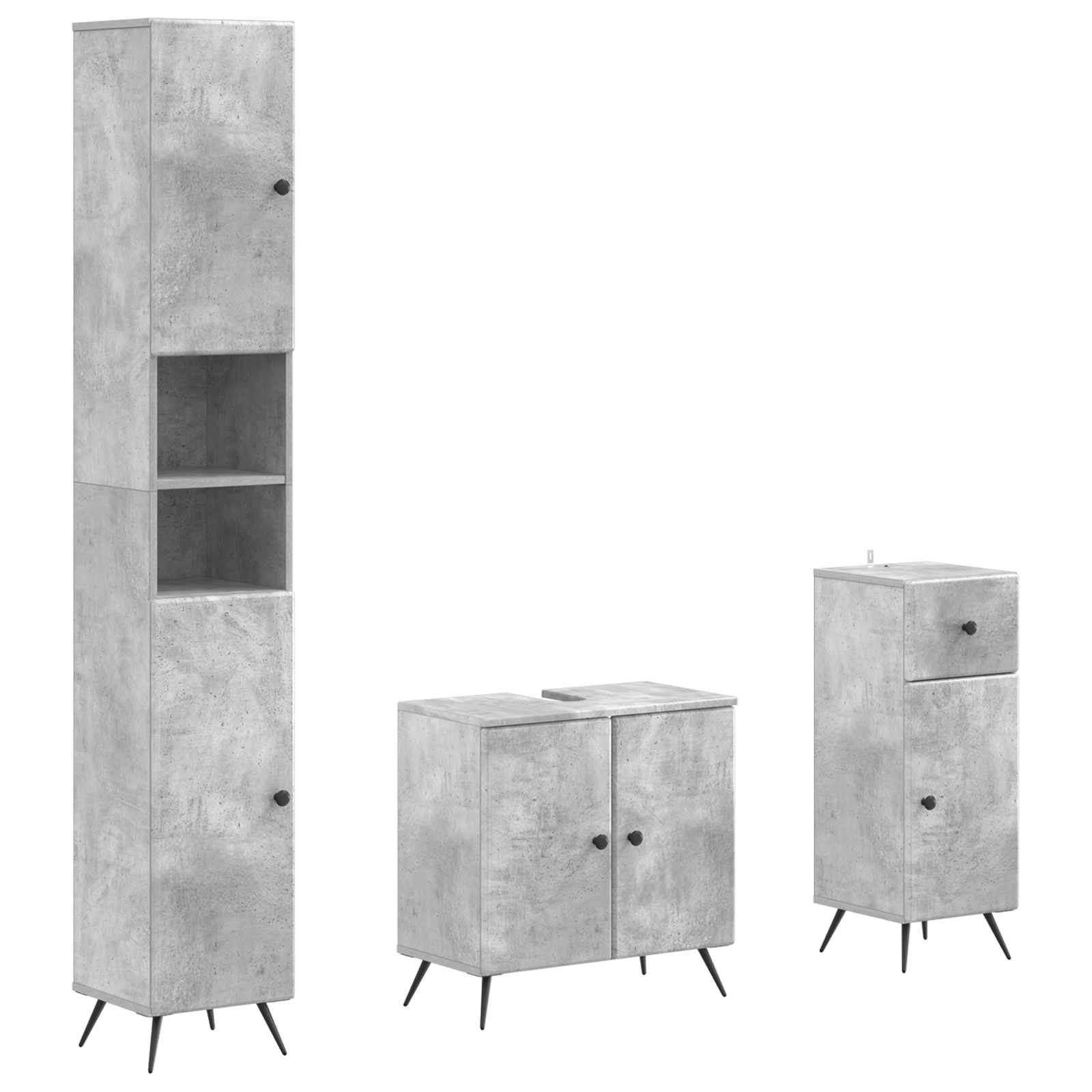 Set di armadietti da bagno in 3 pezzi BREDA | homemem39