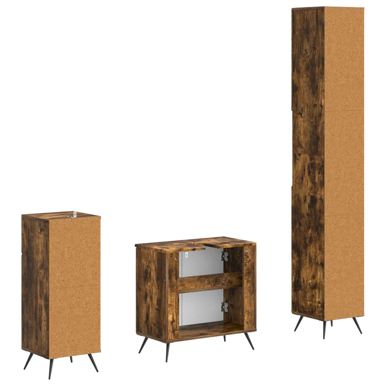 Set di armadietti da bagno in 3 pezzi BREDA | homemem39
