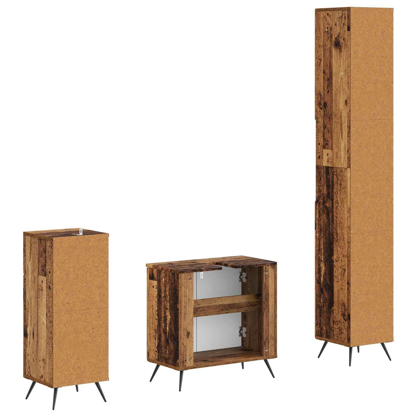Set di armadietti da bagno in 3 pezzi BREDA | homemem39