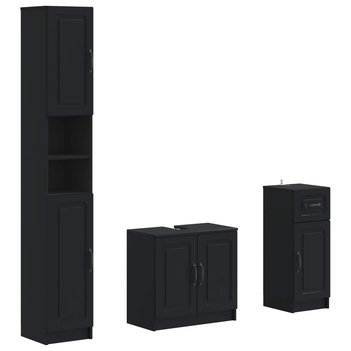 Set di armadietti da bagno in 3 pezzi UTRECHT | homemem39
