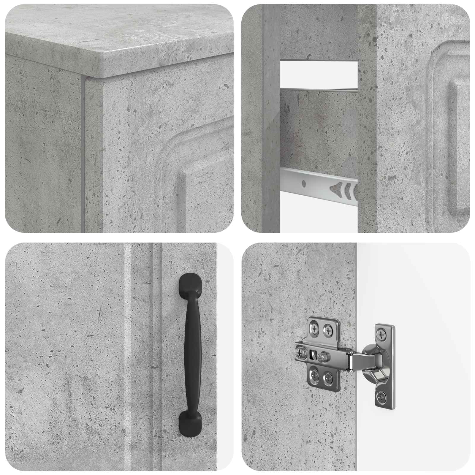 Set di armadietti da bagno in 3 pezzi UTRECHT | homemem39