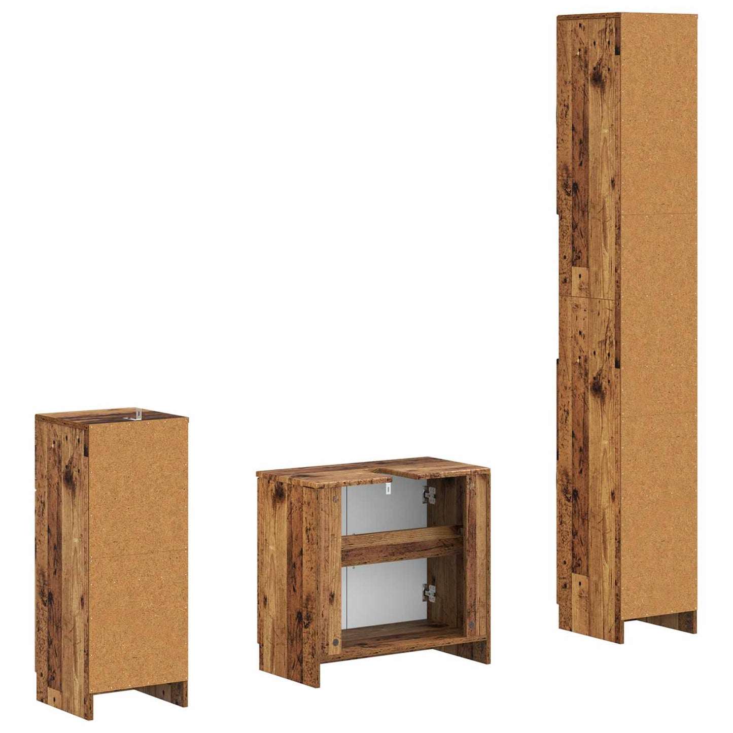 Set di armadietti da bagno in 3 pezzi UTRECHT | homemem39