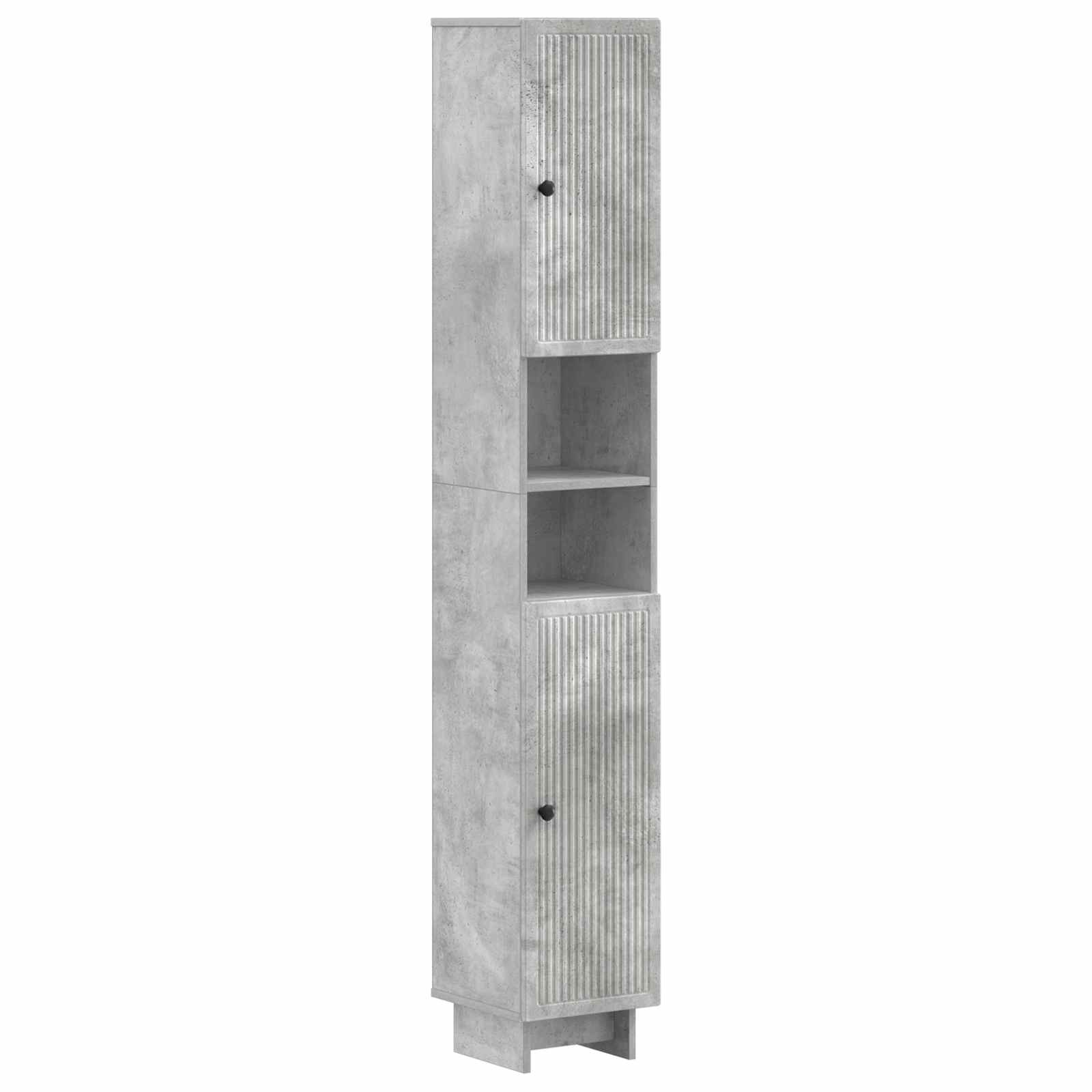 Set di Mobili da Bagno da 4 Pezzi EDE Grigio Cemento | homemem39