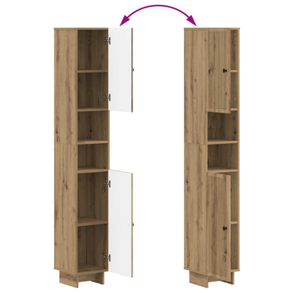 Set di Mobili da Bagno da 4 Pezzi EDE Rovere Artigianale | homemem39